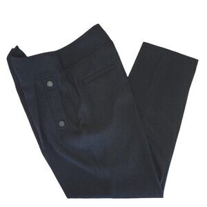 NWT Karl Lagerfeld Paris Black‎ High Waist Straight Leg Dress Pants Women's SZ 6